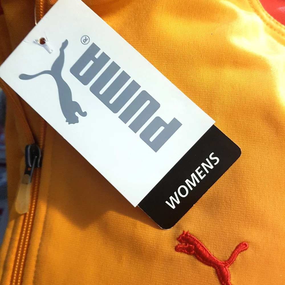 NEW! PUMA Retro red orange track suit jacket - Picture 2 of 3